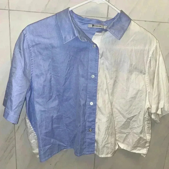 T by Alexander Wang Button Up Top - Picture 1 of 4